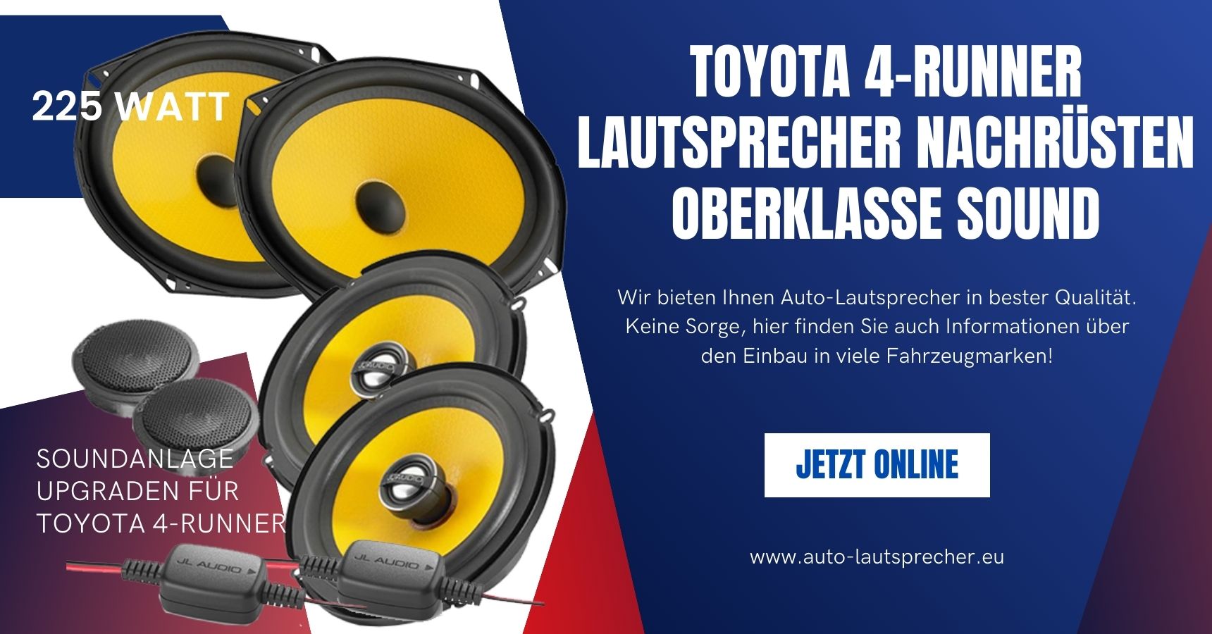 Toyota 4-Runner Lautsprecher nachrüsten Oberklasse Sound