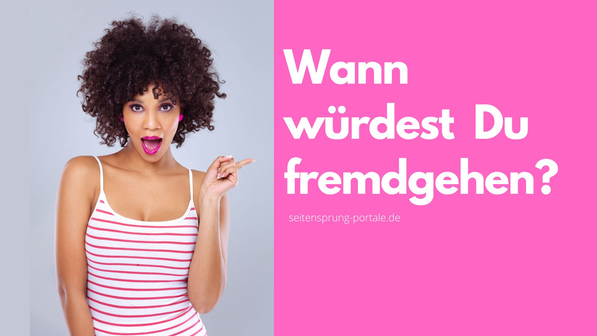 Umfrage: Wann würden die Deutschen fremdgehen?