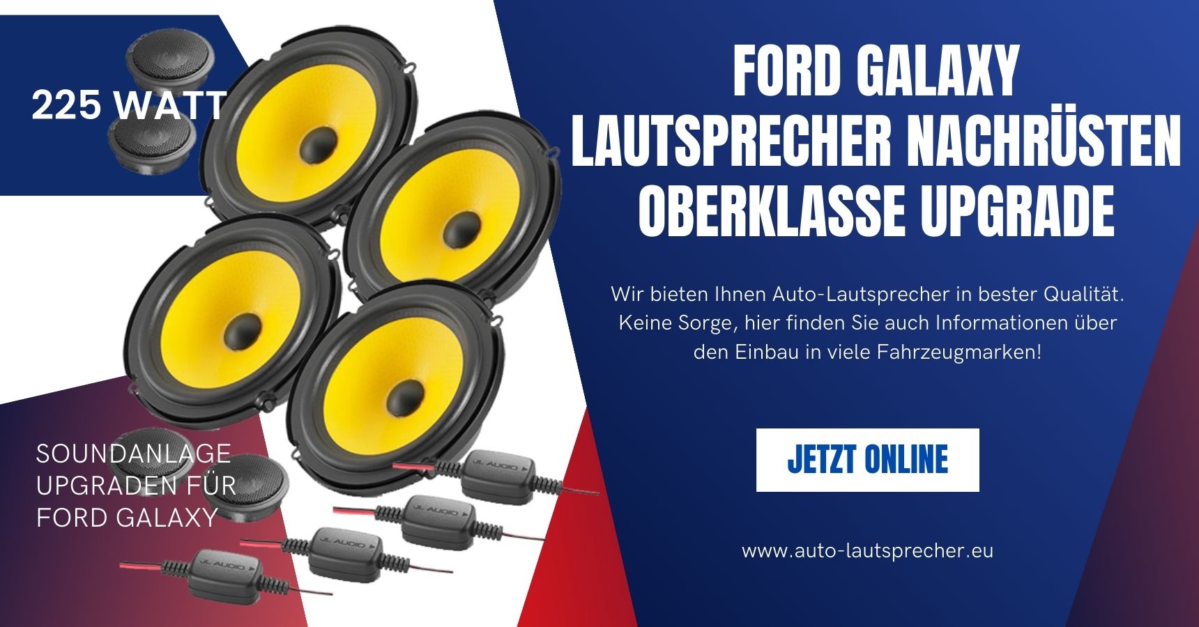 Ford Galaxy Lautsprecher nachrüsten Oberklasse Upgrade