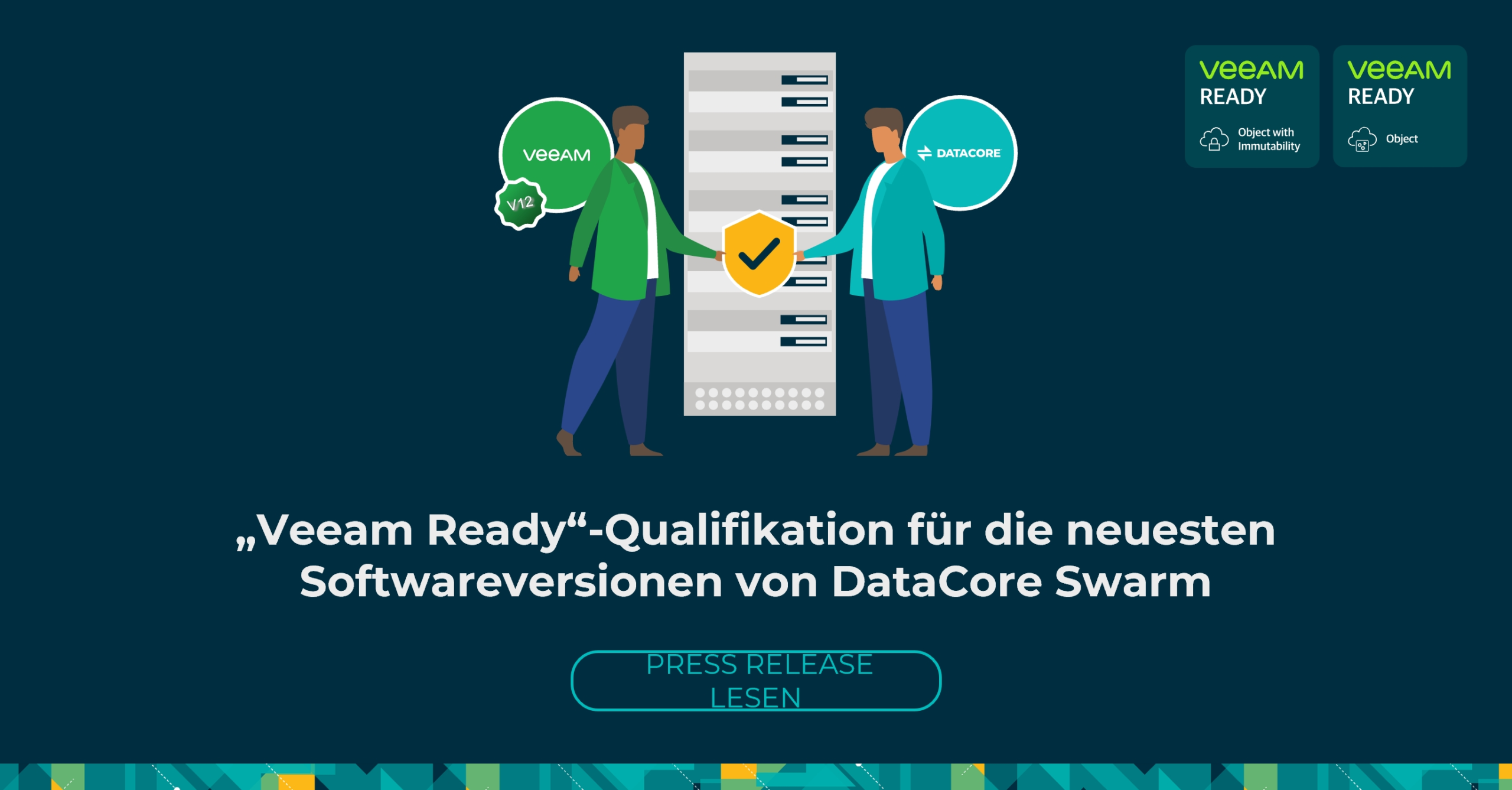 „Veeam Ready“-Qualifikation für DataCore Swarm