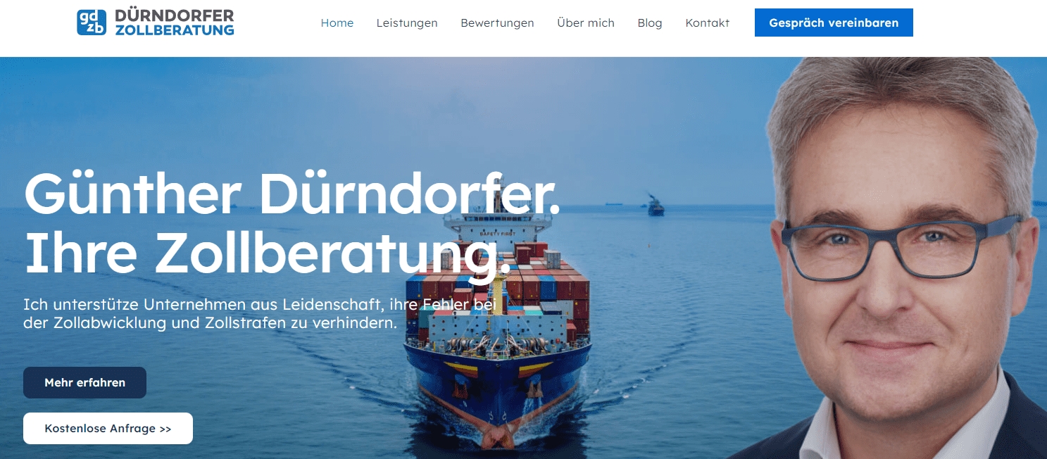 Die Dürndorfer Zollberatung – jetzt mit neuer Webseite