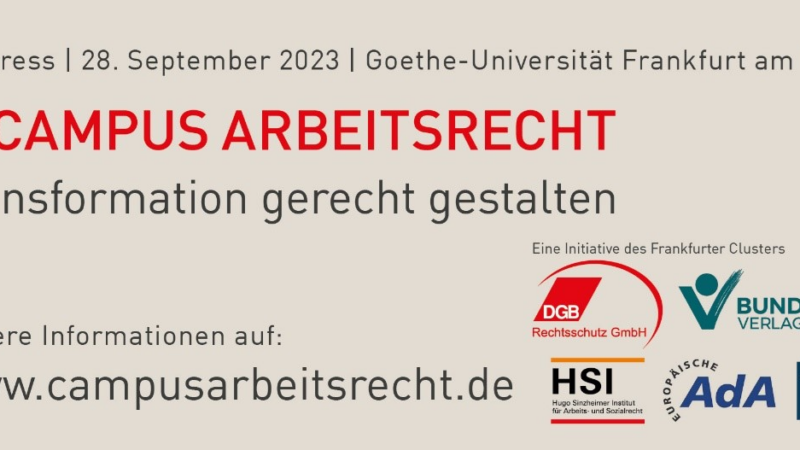 5. Campus Arbeitsrecht am 28. September 2023