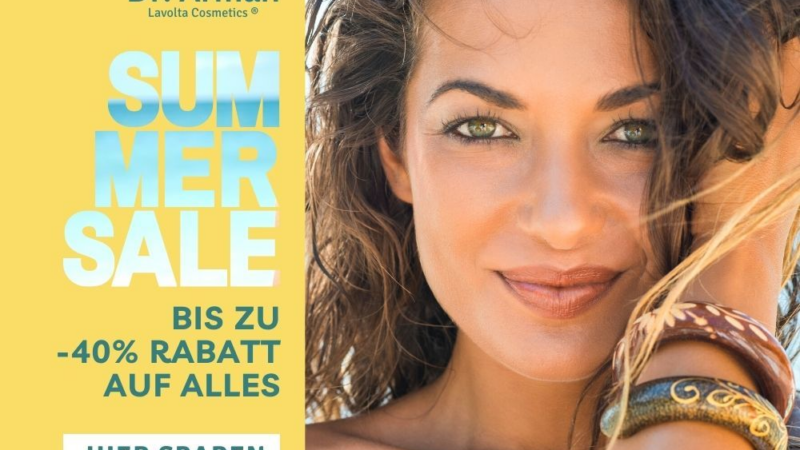 Großer August Summer Sale in unserem Lavolta Onlineshop für Naturkosmetik