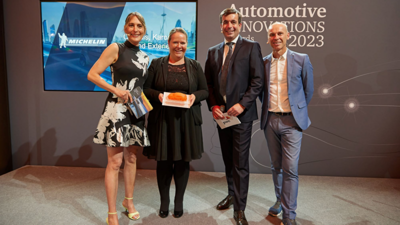 Vorausschauende Entwicklung: Reifen von Michelin erhält AutomotiveINNOVATIONS Award 2023