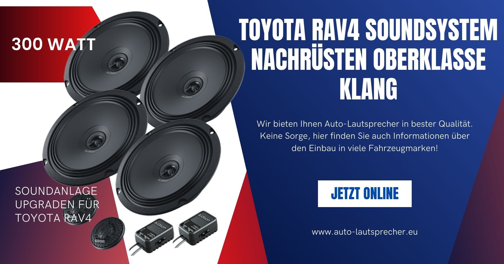 Toyota RAV4 Soundsystem nachrüsten Oberklasse Klang