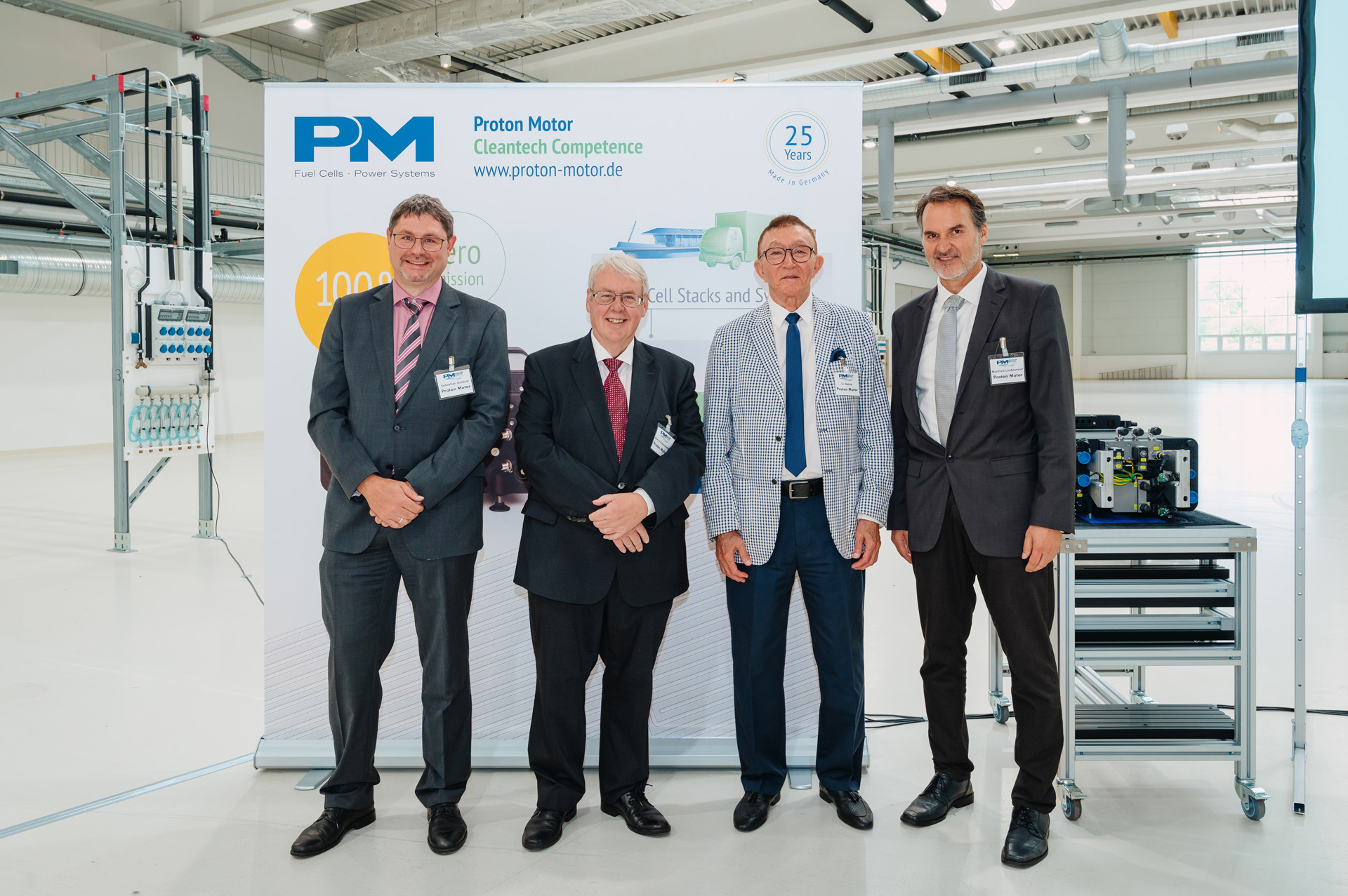 Official presentation of the new hydrogen fuel cell production facility of Proton Motor Fuel Cell GmbH