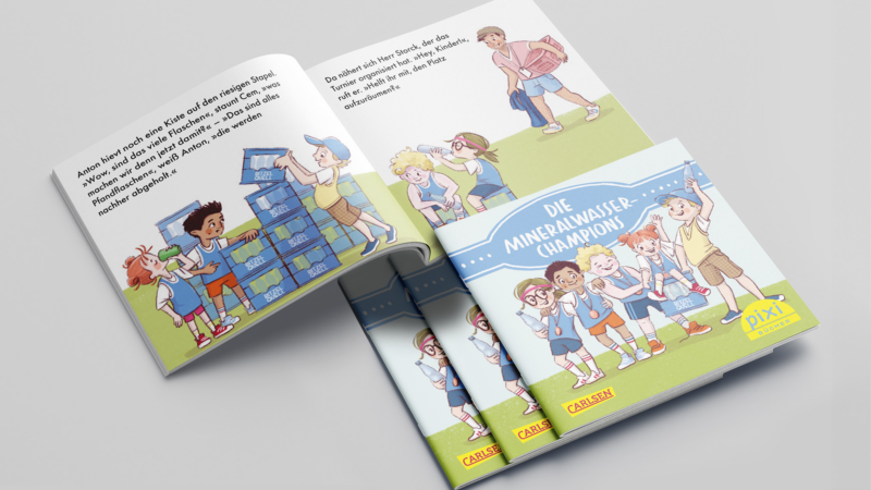 Neues Pixi-Buch für Kinder: Die Mineralwasser-Champions