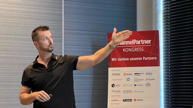 Ingo Lücker, Geschäftsführer der ITleague, begeistert beim Channel Partner Kongress in Düsseldorf!