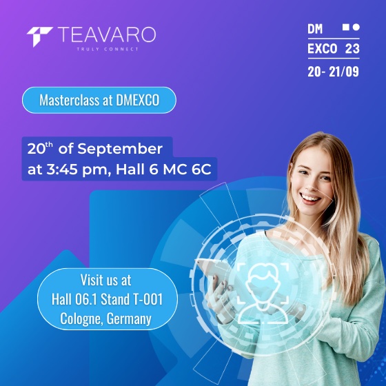 Europäischer Marktführer für Identity Resolution Teavaro auf der DMEXCO 2023 in Köln.