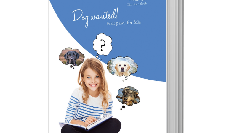 Buchveröffentlichung: „Dog wanted!“ Four paws for Mia