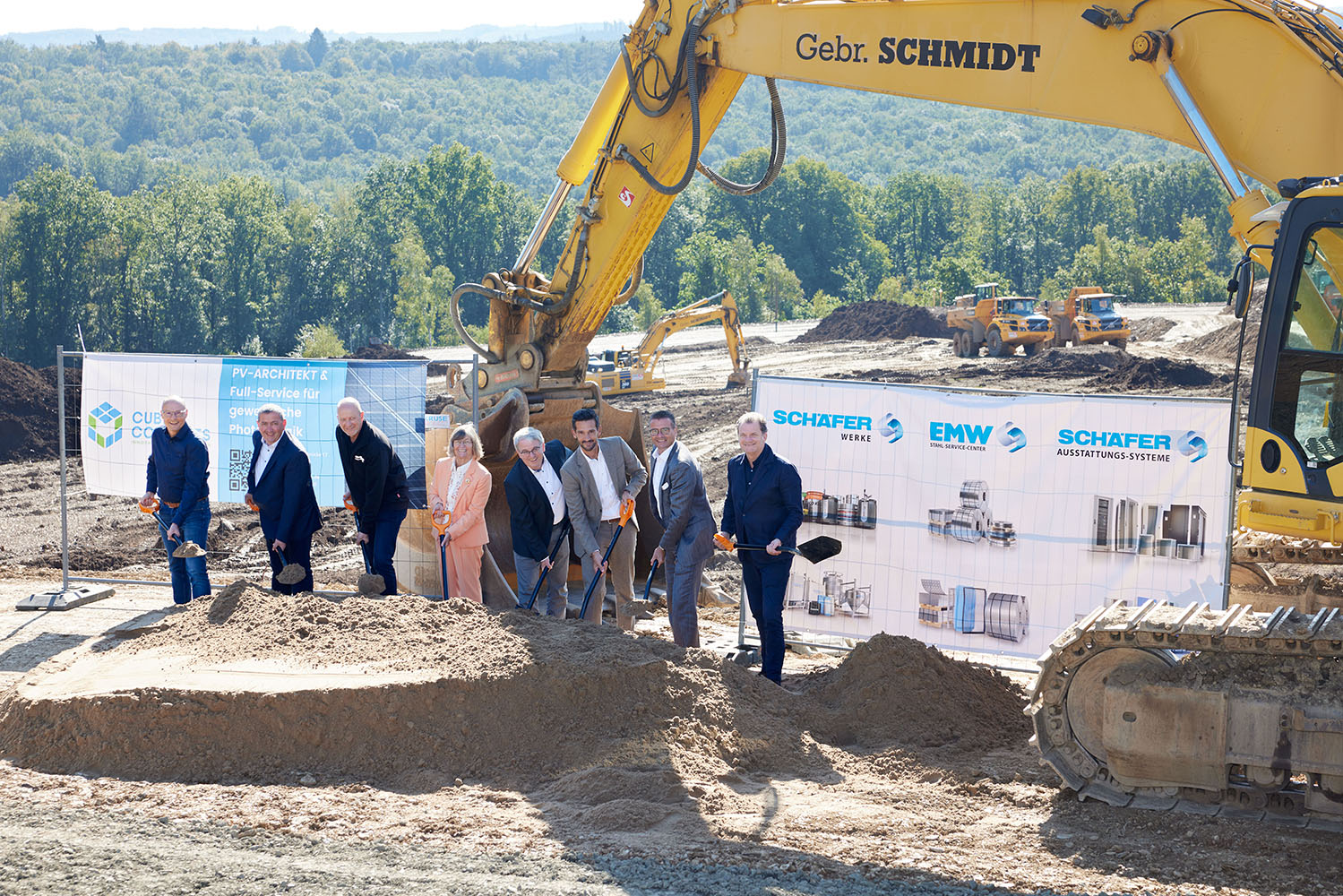 Spatenstich für Solarpark am Pfannenberg