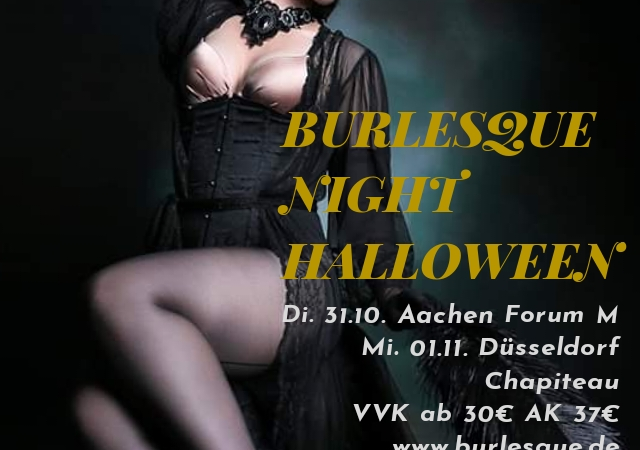 Extravagante Halloween-Burlesque-Show i