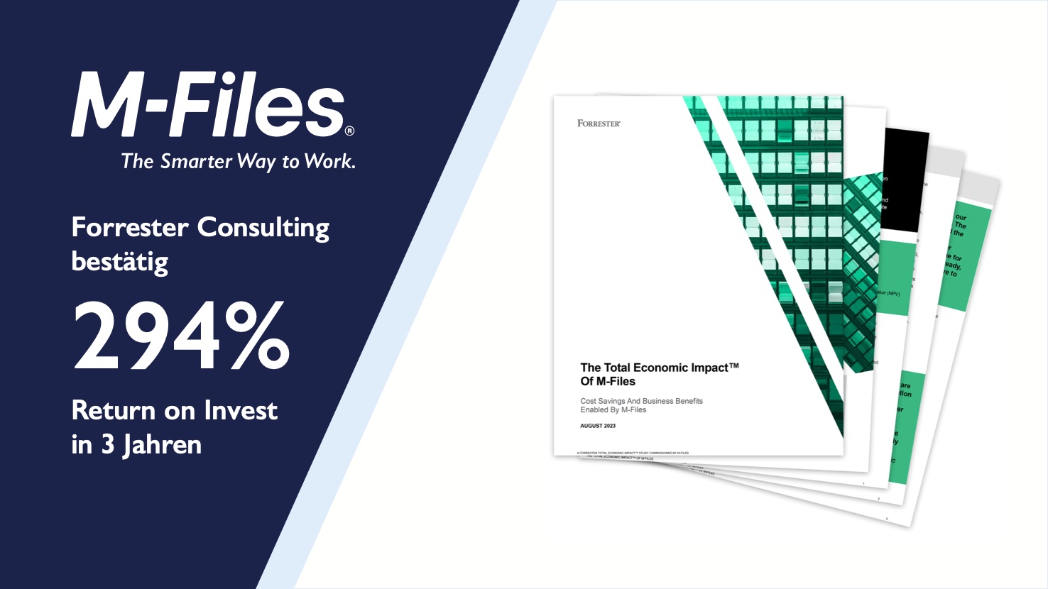 M-Files liefert 294% ROI laut einer neuen Business-Impact-Studie