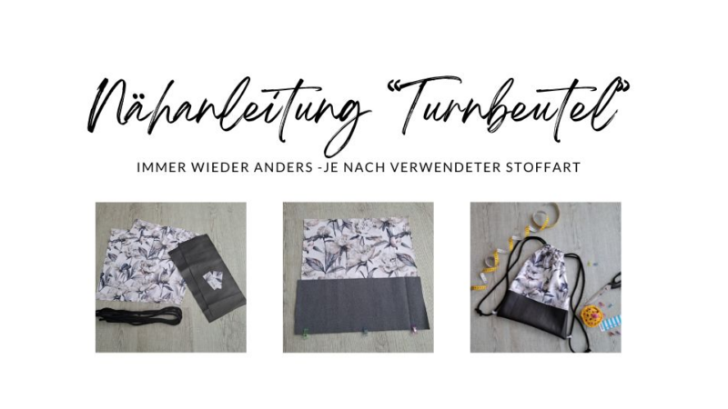 Nähanleitung Turnbeutel – Trending & Modern – einfach nähen