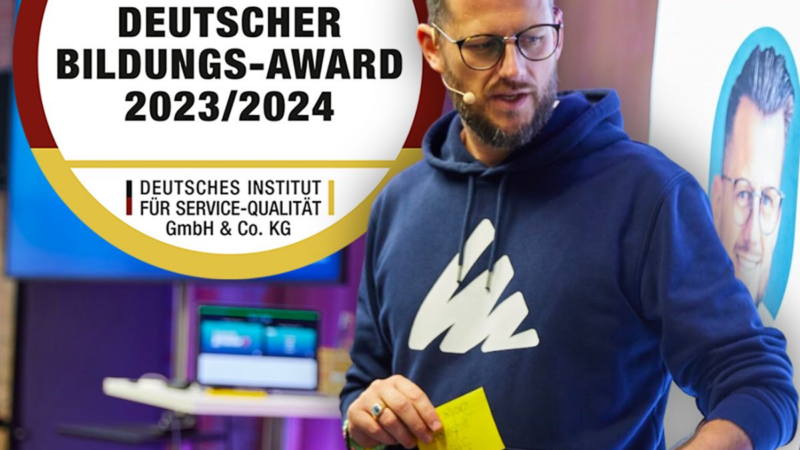 TAM Akademie gewinnt den Deutschen Bildungsaward 2023 in der Kategorie „Weiterbildung für Führungskräfte“