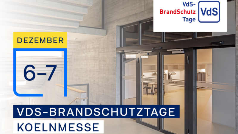 Pressemitteilung: VdS-BrandSchutzTage 2023 – Vernetzte Lösungen von GEZE optimieren Brandschutz