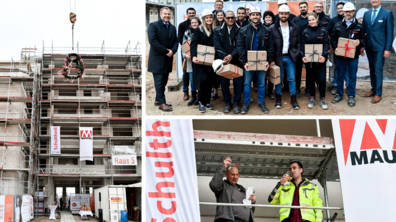 Schultheiß Projektentwicklung AG feiert Richtfest auf Europas derzeit längster Baustelle im Wohnungsbau
