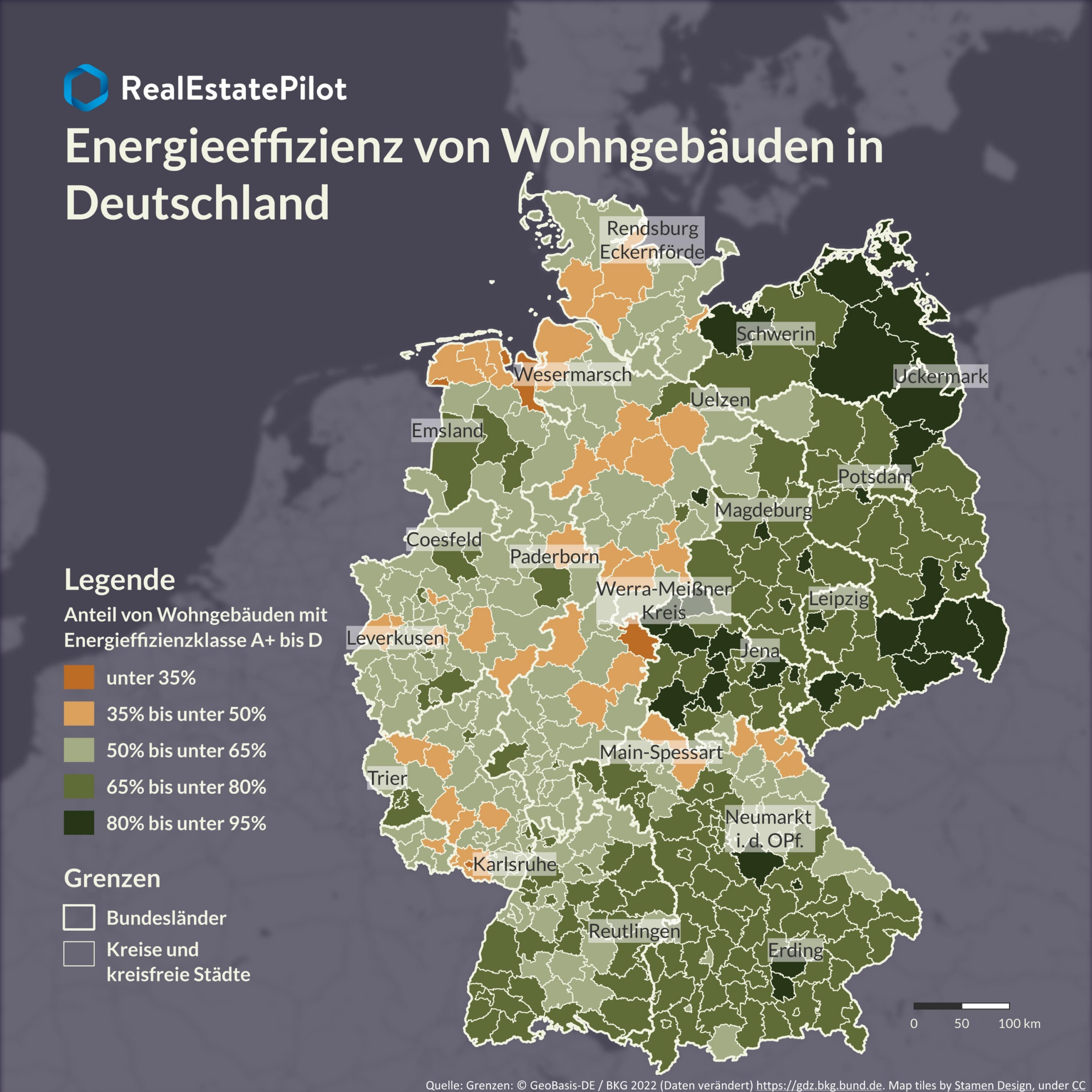 GeoMap-Analyse: Welche Regionen führen in puncto Energieeffizienz?