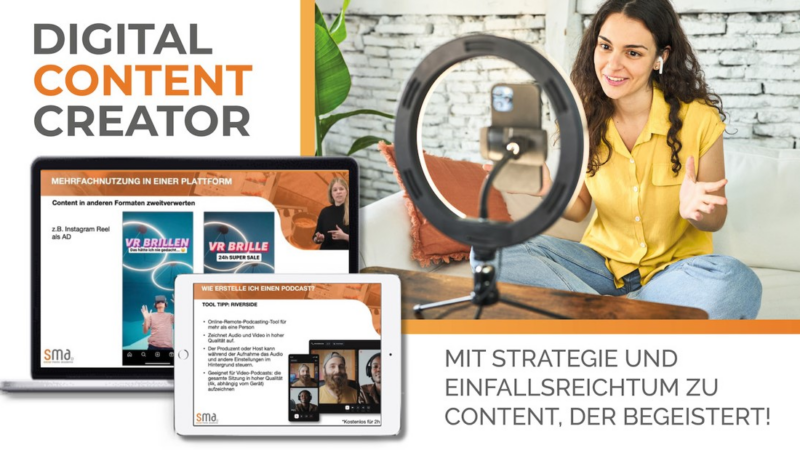 Digital Content Creator – Neuer Onlinelehrgang der Social Media Akademie