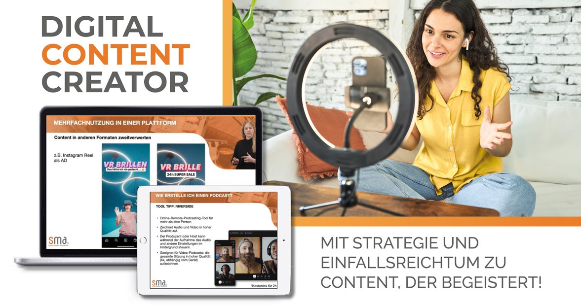 Digital Content Creator – Neuer Onlinelehrgang der Social Media Akademie