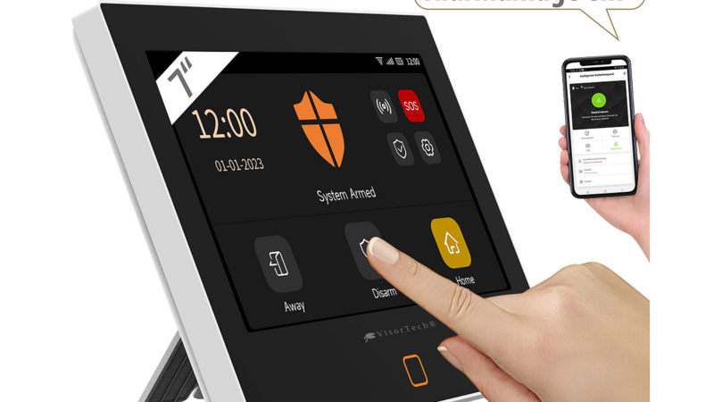VisorTech WLAN-/4G-Alarmanlage XMD-5500.wifi, IPS-Touch-Display