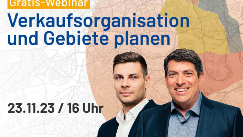 Gratis-Webinar: Verkaufsorganisation und Gebiete planen mit Geo-Tools