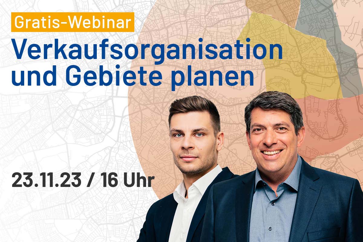 Gratis-Webinar: Verkaufsorganisation und Gebiete planen mit Geo-Tools