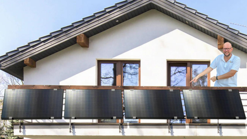 Balkonkraftwerk von SUNPOWER4U mit satten 1700W Leistung!