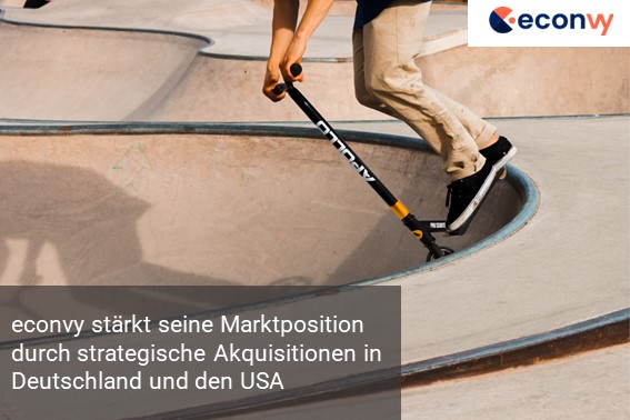 E-Commerce-Plattform econvy stärkt seine Marktposition durch strategische Akquisitionen in Deutschland und den USA