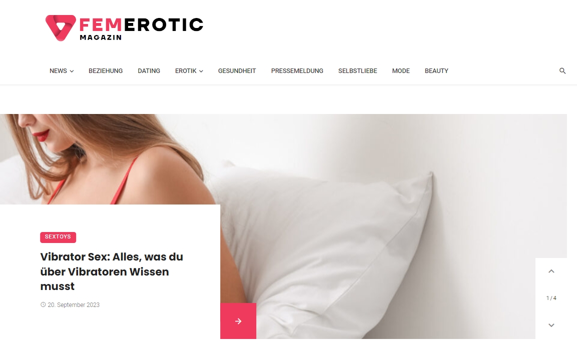 Femerotic.de – Neues Erotik-Online-Magazin für Frauen