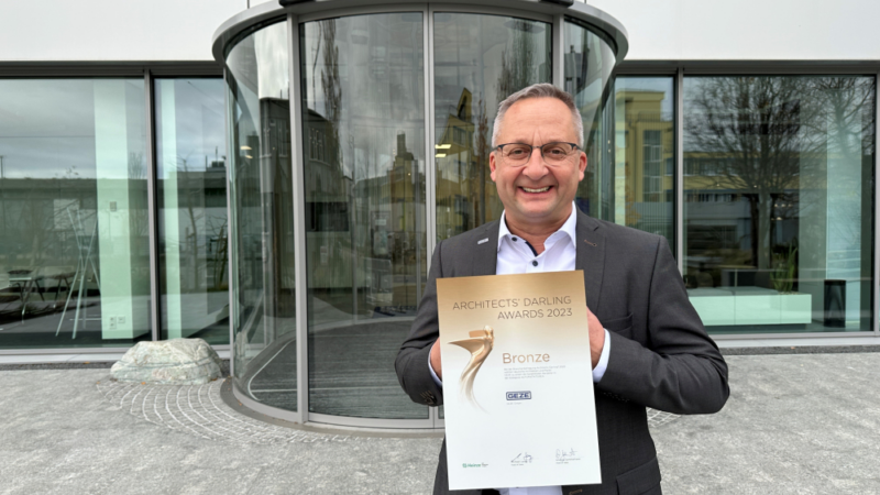 Liebling der Architekten: GEZE erneut für innovative Türtechnik ausgezeichnet