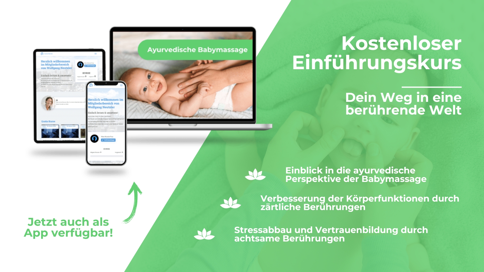 Wirkung der ganzheitlichen ayurvedischen Babymassage