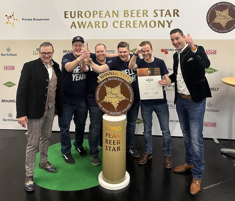 Kaiser Helles gewinnt European Beer Star 2023