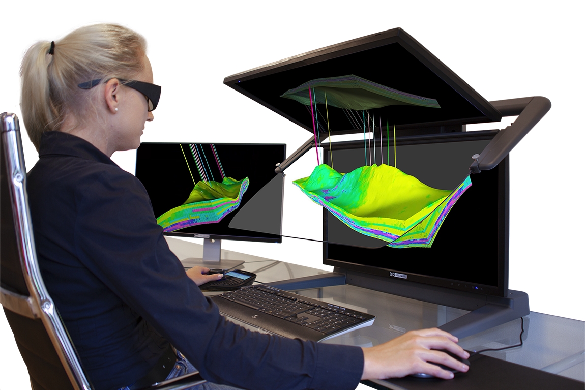 Stereoskopische 3D-Visualisierung für die Öl- und Gasindustrie mit 3D PluraView