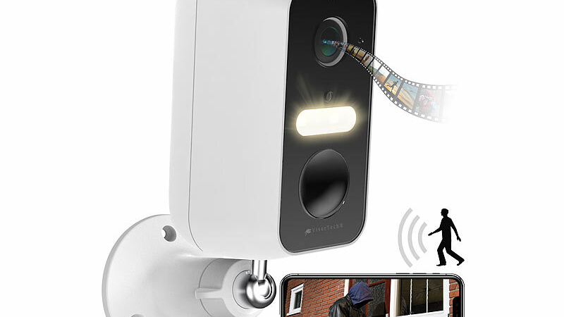 VisorTech Akku-Outdoor-IP-Überwachungskamera IPC-660