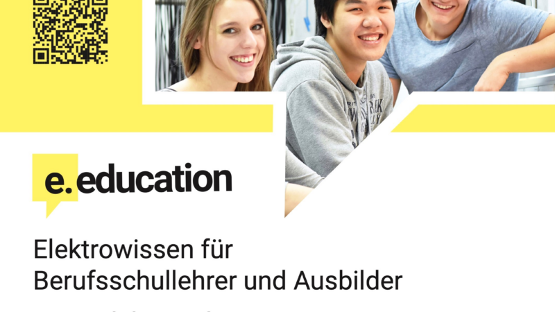 e.education: Neue Informationsplattform mit Unterrichtsmaterialien für Berufsschullehrer im Elektrohandwerk