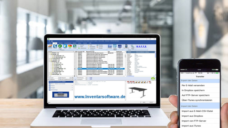 Aktualisierte Inventar Asset-Management-Software von HOPPE