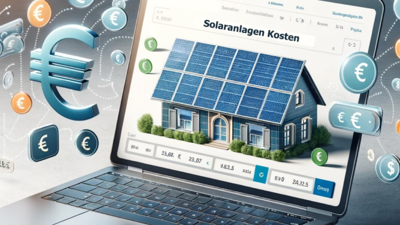 Neuer Online-Rechner für Solaranlagen-Kosten verfügbar