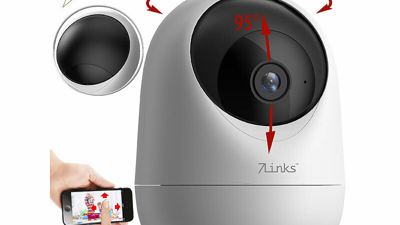 7links WLAN-Pan-Tilt-Kamera IPC-440.echo mit 2K