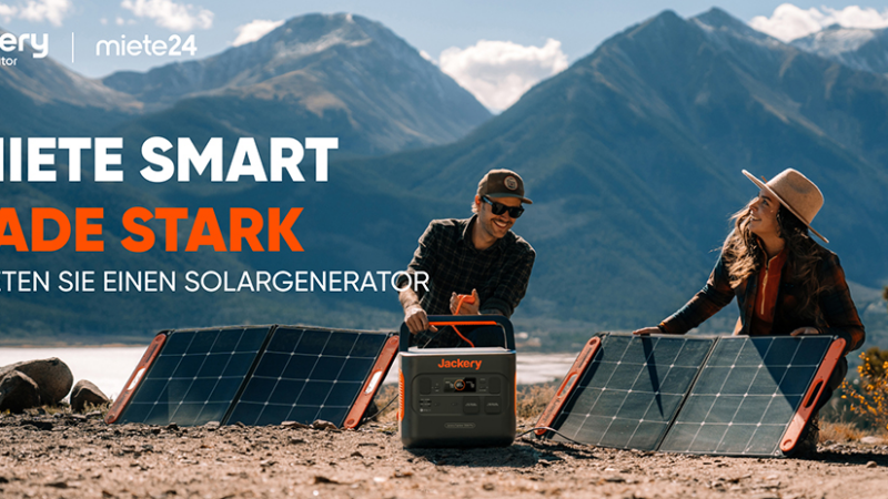 Jackery Powerstations und mobile Solarpanels bei Miete24