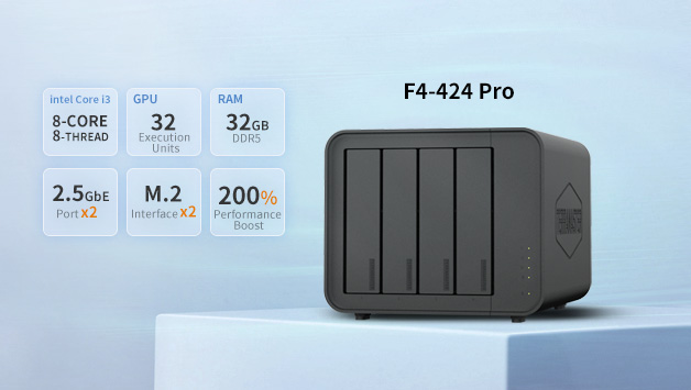 TerraMaster bringt den leistungsstärksten 4-Bay-NAS F4-424 Pro auf den Markt