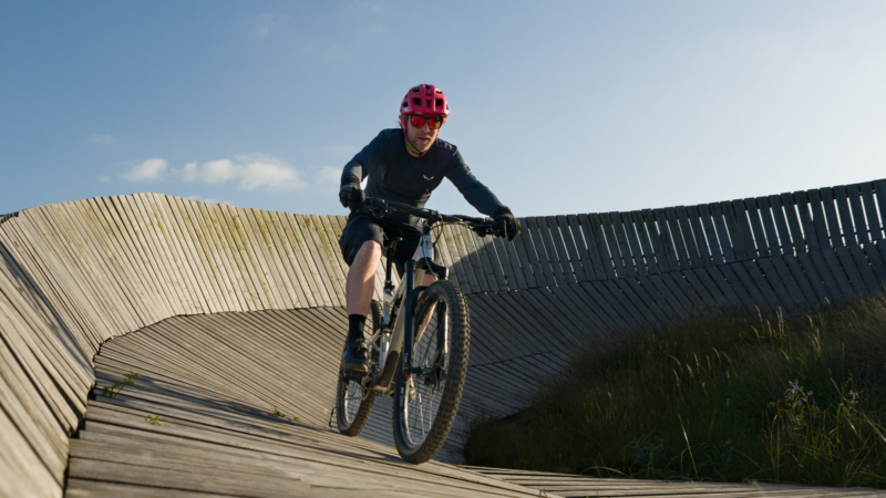 Mountainbike Parcours Zandvoort: längster Wallride der Niederlande