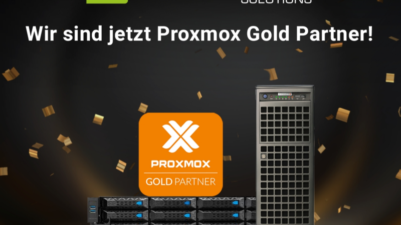 primeLine Solutions GmbH wird Proxmox Gold Partner