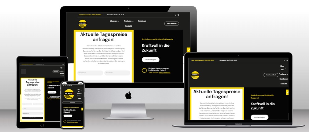 Rohde Brennstoffe Wuppertal präsentiert neue Website