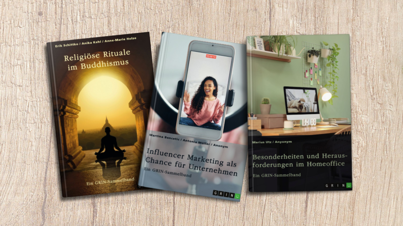 GRIN-Sammelbände: Top-Wissen gebündelt entdecken