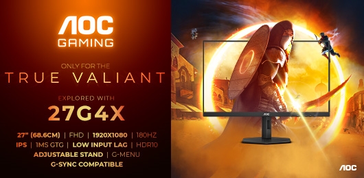 AOC GAMING 24G4X und 27G4X mit 180 Hz im neuen Design