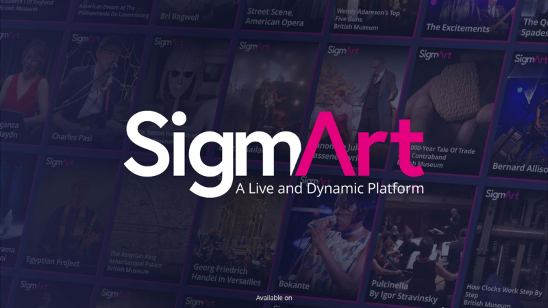 Neue Streaming-Plattform SigmArt.net bringt weltweite Kultur- und Entertainment-Highlights ins Wohnzimmer