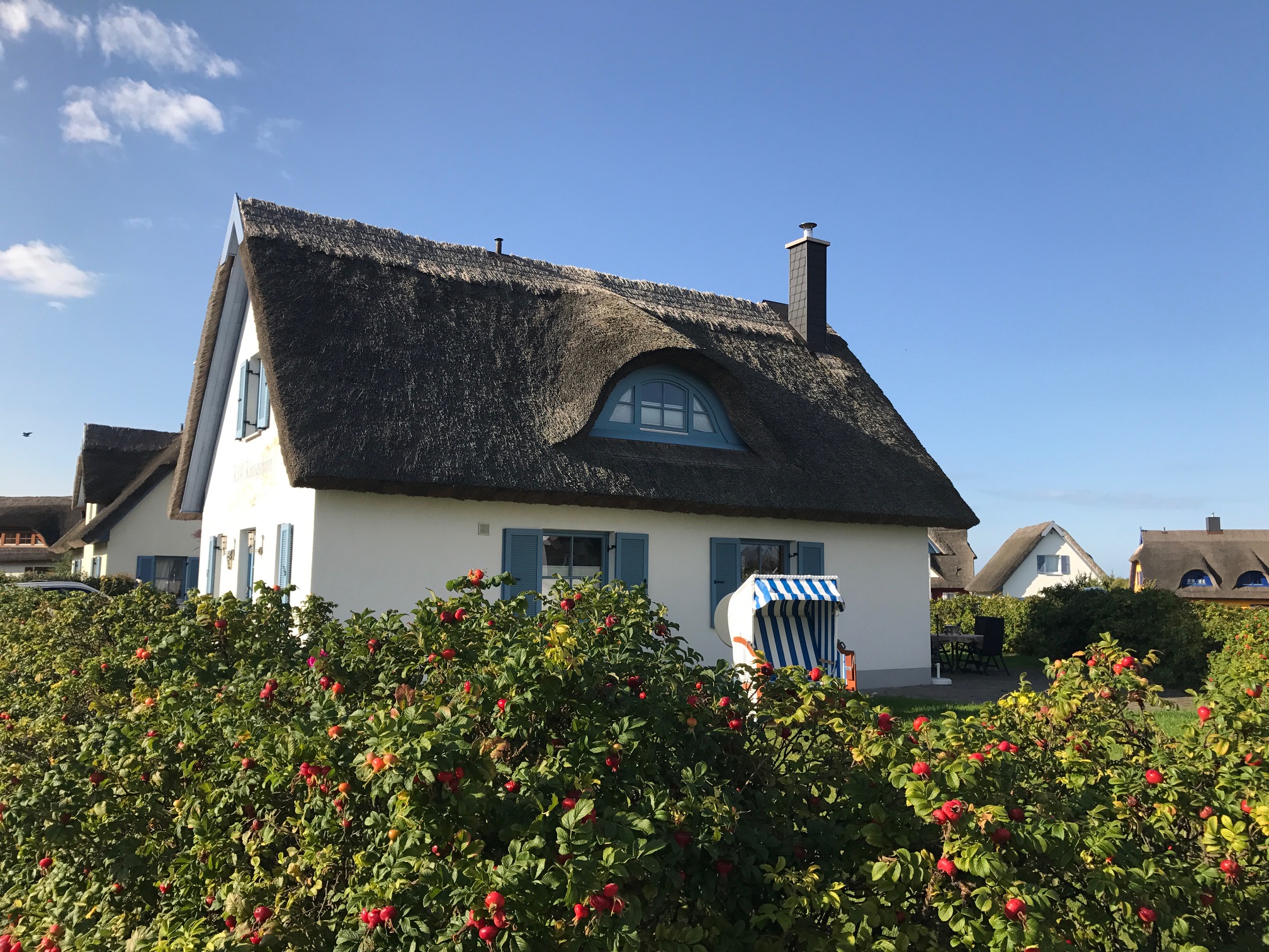 Reethaus am Meer Sauna Kamin Wlan Waschmaschine Strandkorb Kliff Königshörn