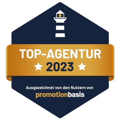 Promotionbasis verleiht „Top-Agentur 2023“-Auszeichnung im Promotion-, Messe- und Event-Bereich