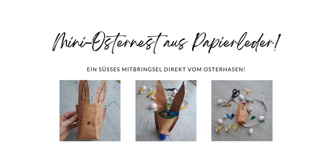 Nähanleitung „Mini Osternest aus Papierleder“